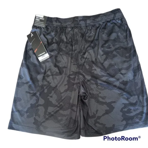 HEAD Men's Pop Camo Athletic Short - Black Camo - Picture 9 of 9